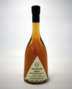 Flasche Haselnuss Likör